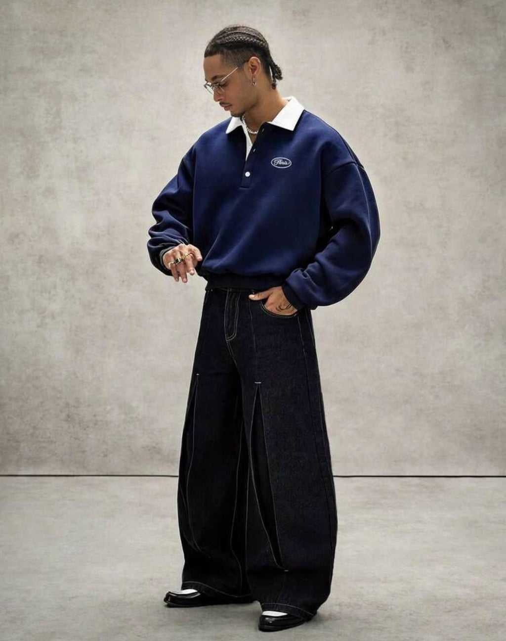 Suéter Polo Rugby Paris Talla L